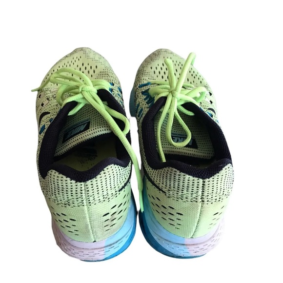 Nike Zoom Running Sneakers Structure 19 Flash Lime Green Black Women Size 8 - Picture 7 of 8